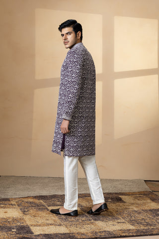 PURPLE IRIS KURTA SET