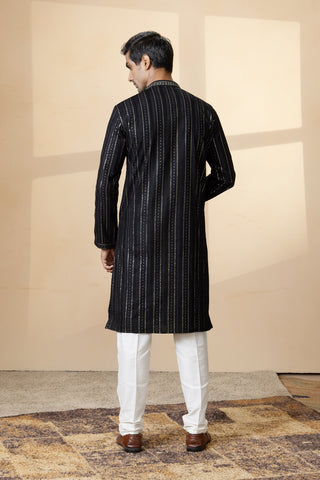 JACA BLACK KURTA SET