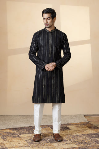 JACA BLACK KURTA SET