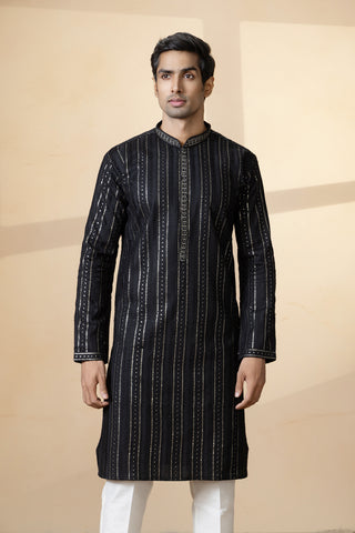 JACA BLACK KURTA SET