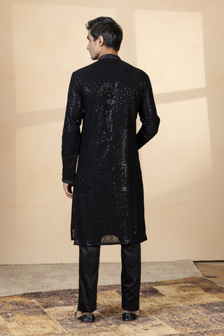 BLACK BOLT KURTA SET