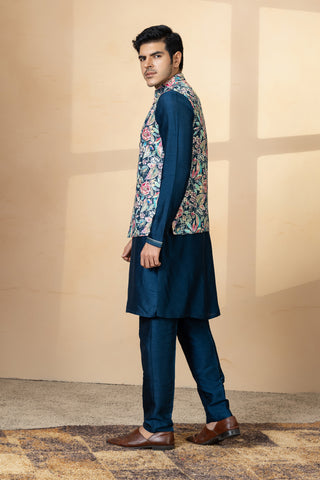 RAMA PUSHP JACKET KURTA SET