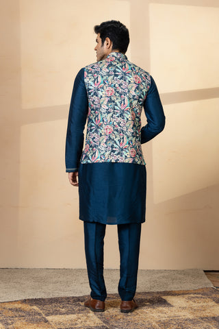 RAMA PUSHP JACKET KURTA SET