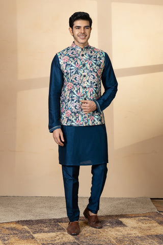 RAMA PUSHP JACKET KURTA SET