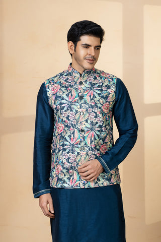 RAMA PUSHP JACKET KURTA SET