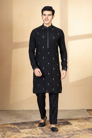 SAYAH VELVET JACKET KURTA SET