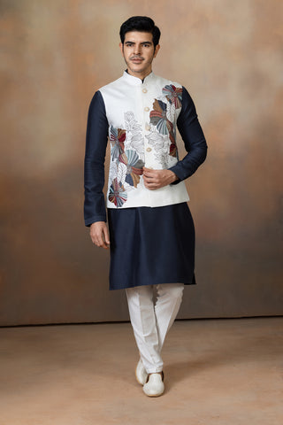 SHAAN SILK JACKET KURTA SET