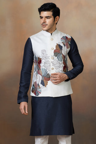 SHAAN SILK JACKET KURTA SET