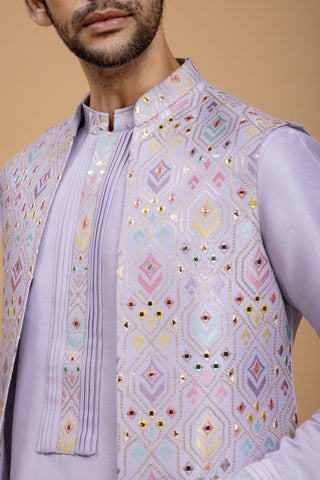 LILAC CHARISMA JACKET KURTA SET