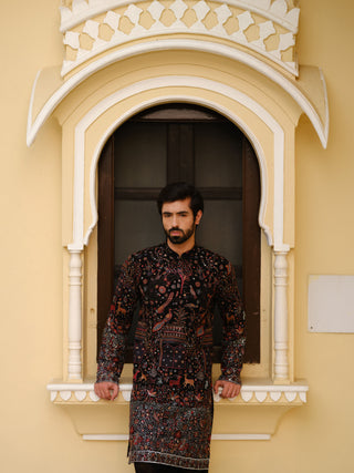 BLACK MAHAL KURTA SET