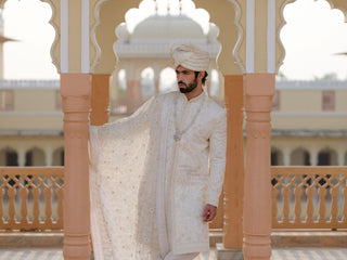 GAYATRI MANTRA SHERWANI SET