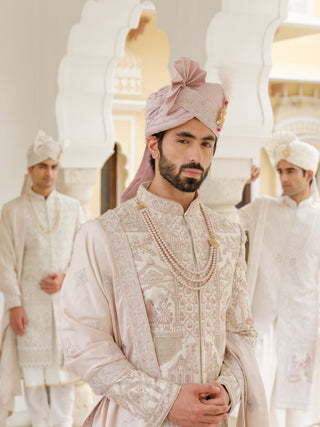 RANGMANCH PEARL EMBROIDED SHERWANI SET