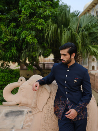 NAVY BLUE VIRAASAT JODHPURI