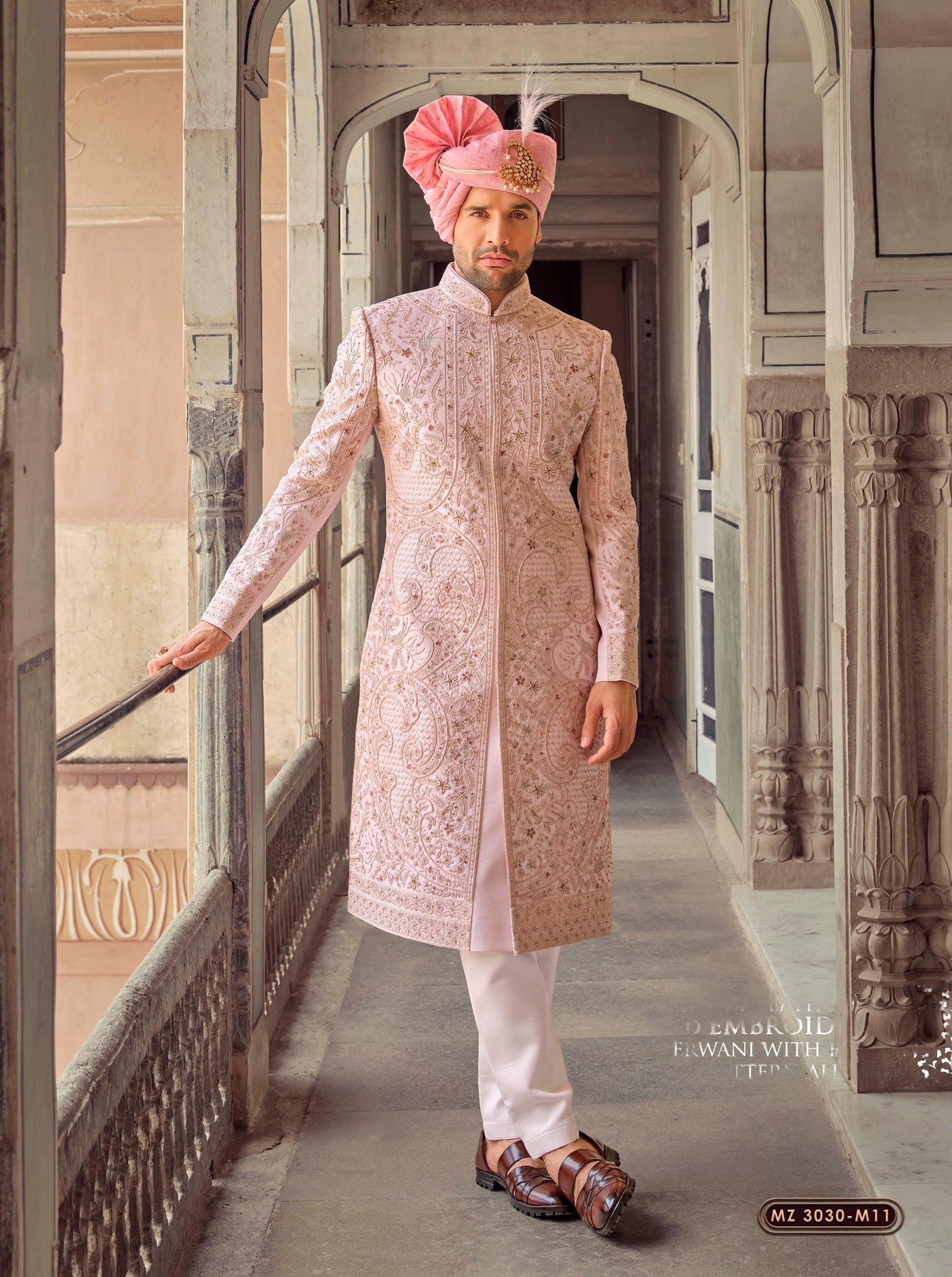 Buy Maroon Velvet Sherwani (NMK-4346) Online